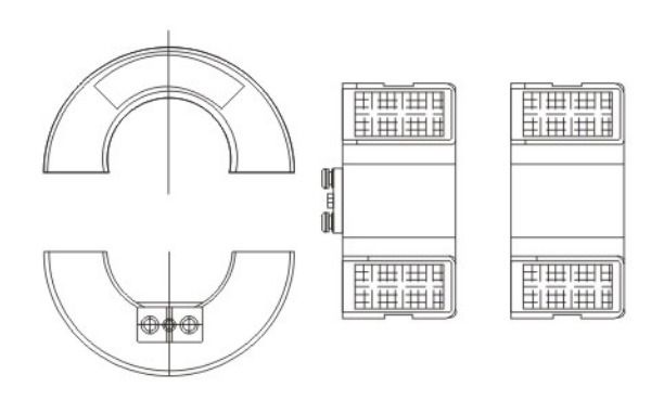 lmzk1-10型電流互感器的外形尺寸圖 開啟時